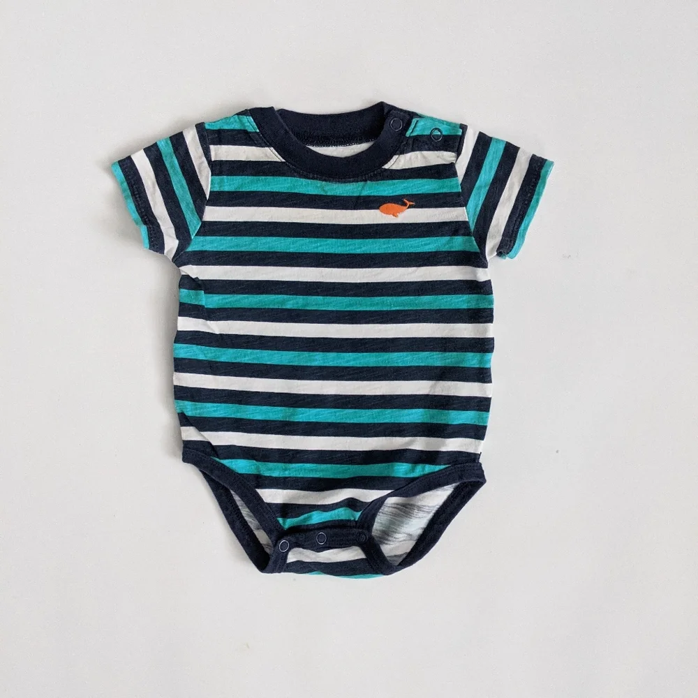 Carter's Striped Short Sleeve Onesie Bodysuit